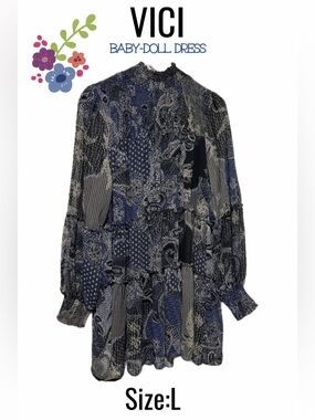 VICI Boho Paisley baby-doll Dress